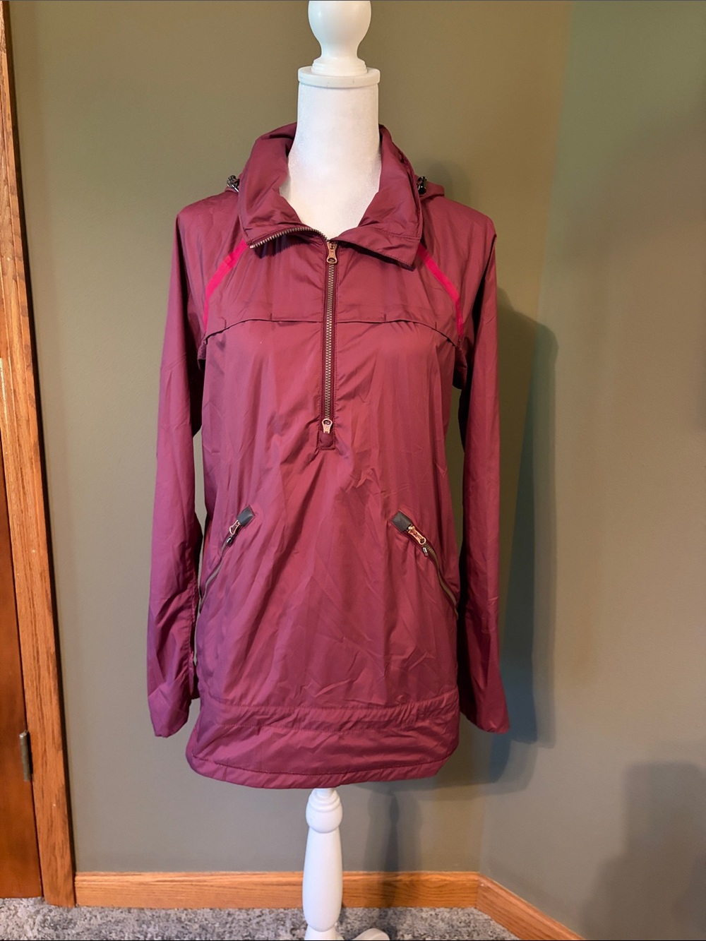 lululemon athletica Wine Half-Zip Utility Anorak